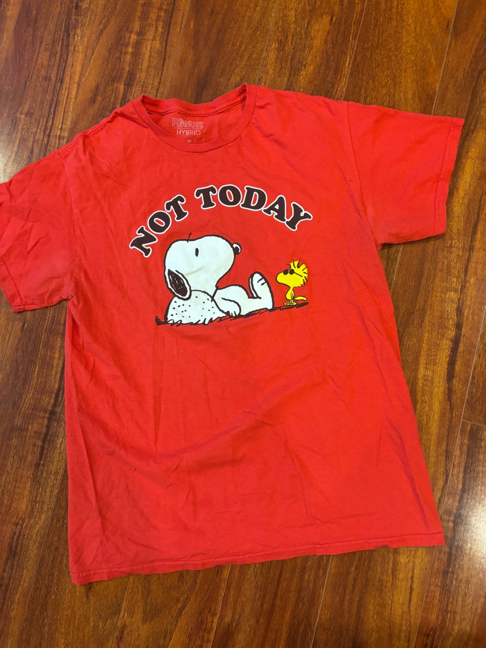 Peanuts Red Snoopy "Not Today" Graphic Tee